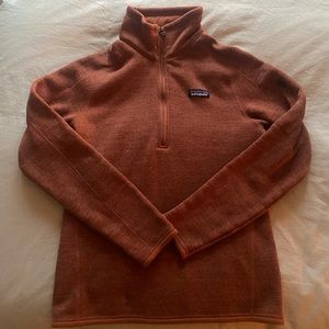 Burnt Orange Women's Patagonia Quarter Zip